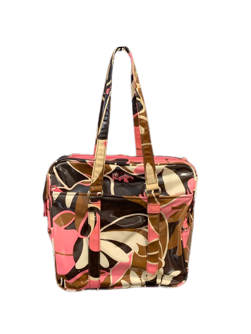 Roxy Floral Print Coated Canvas Tote Bag